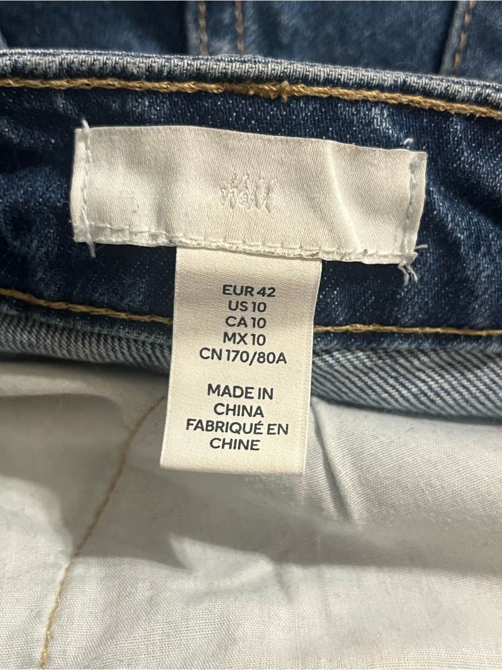 H&M high rise slim straight ankle jeans size 10 - Picture 5 of 5